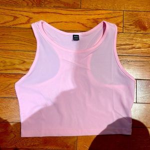 Pink razor back top